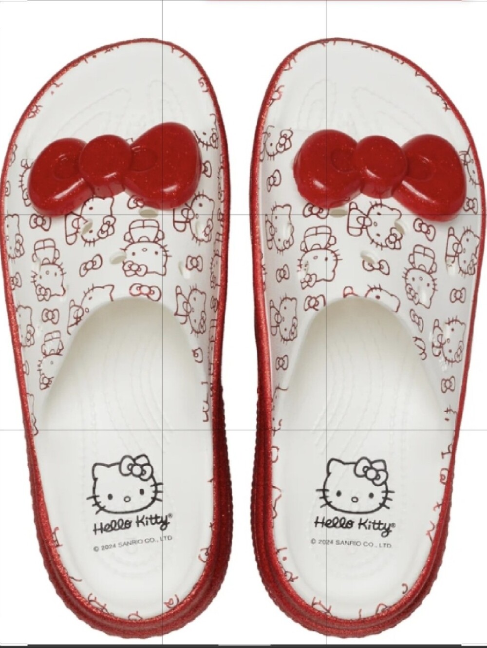 Hello Kitty Crocs Slides with Bow